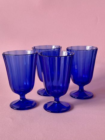 BLUE WINE GLASSES
