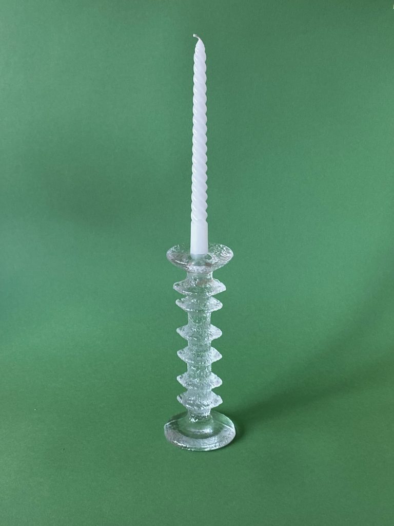 IITTALA GLASS CANDLESTICK