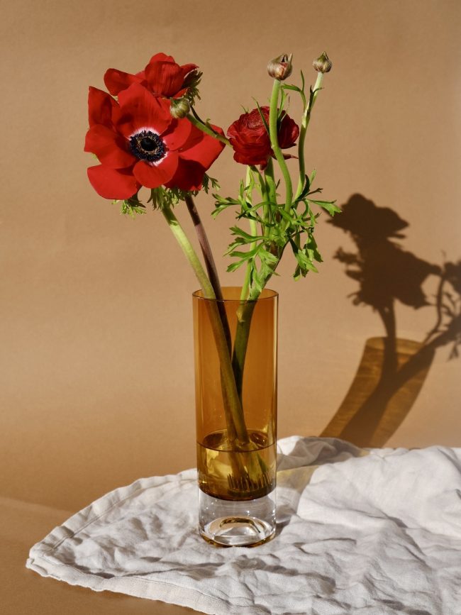 SOLD – YELLOW CYLINDER VASE