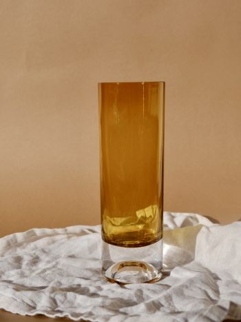 YELLOW CYLINDER VASE