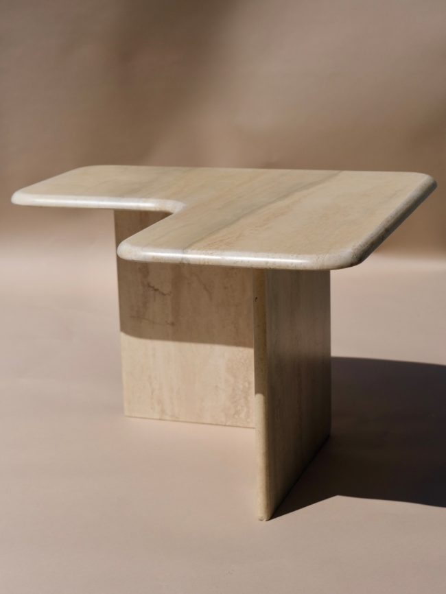 TRAVERTINE COFFEE TABLE