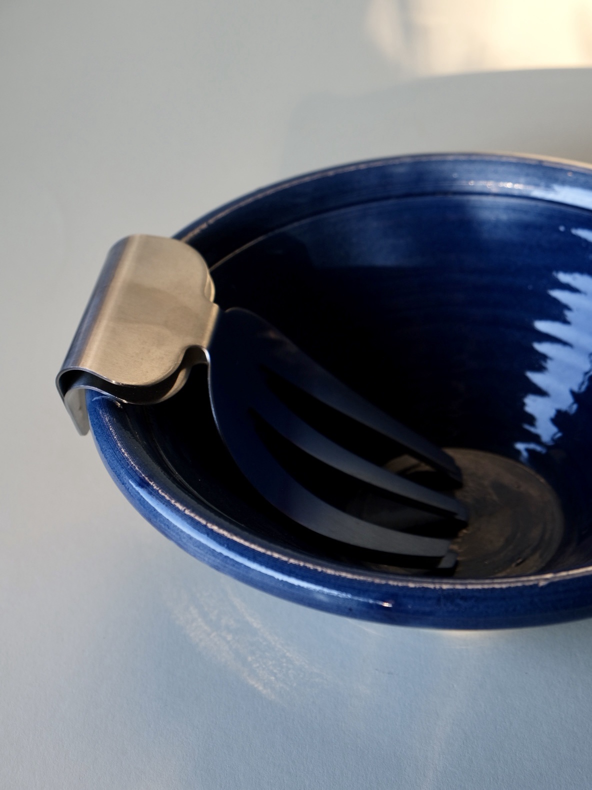 BLUE FOR YOU - HANDMADE BLUE SALAD BOWL – Bild 2