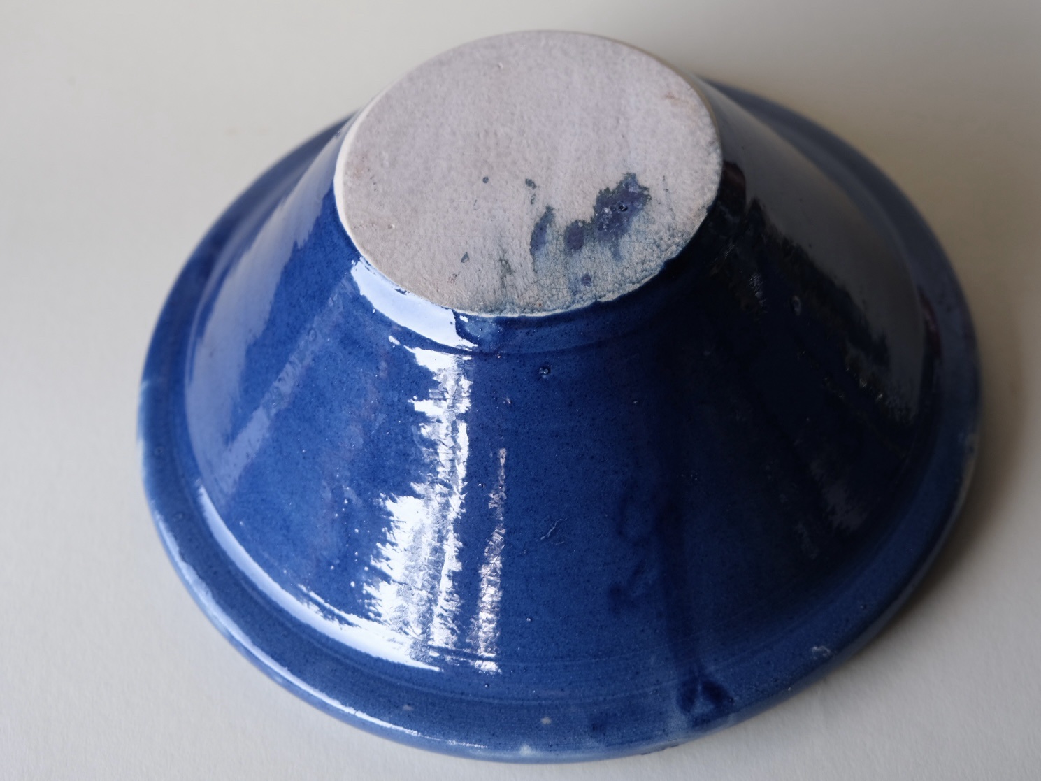 BLUE FOR YOU - HANDMADE BLUE SALAD BOWL – Bild 3
